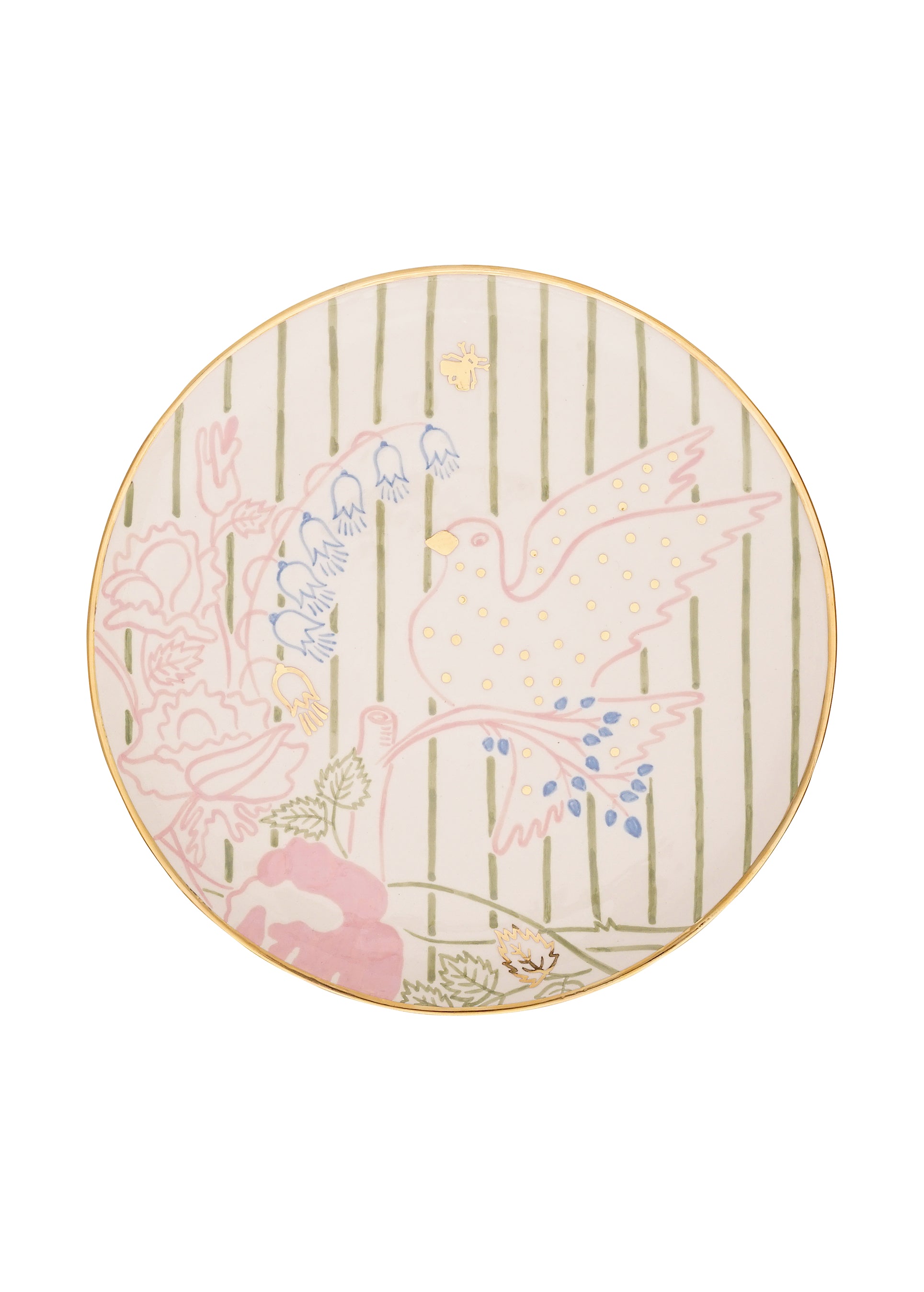文房具・ステーショナリー idang club milkyheart circle rug Тарілка кругла Голубка більша Gunia – ручна робота, фото та опис