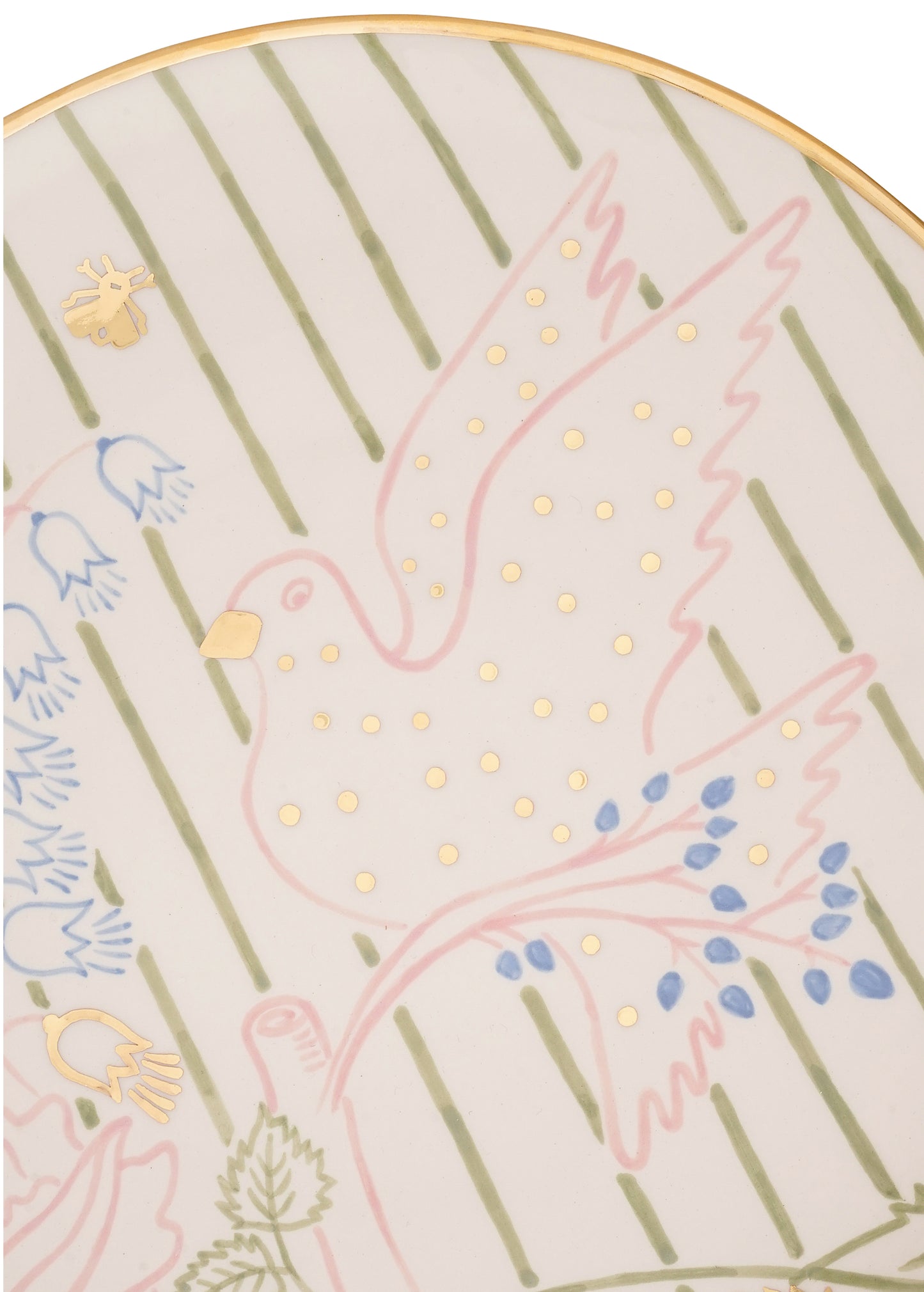 Тарілка кругла Голубка більша