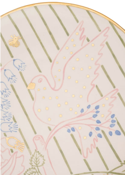 Тарілка кругла Голубка більша