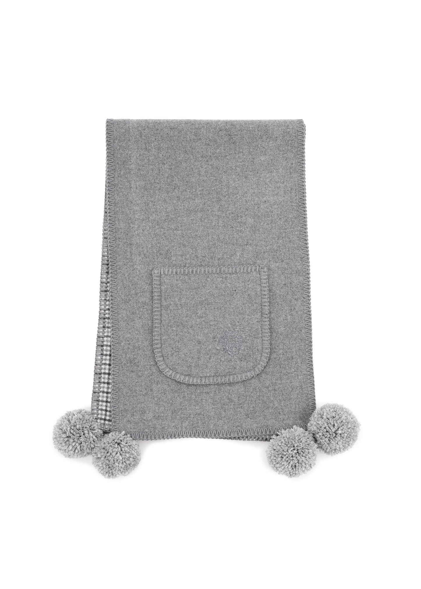 Шарф з кашеміру GUNIA сірий