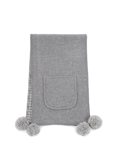 Шарф з кашеміру GUNIA сірий