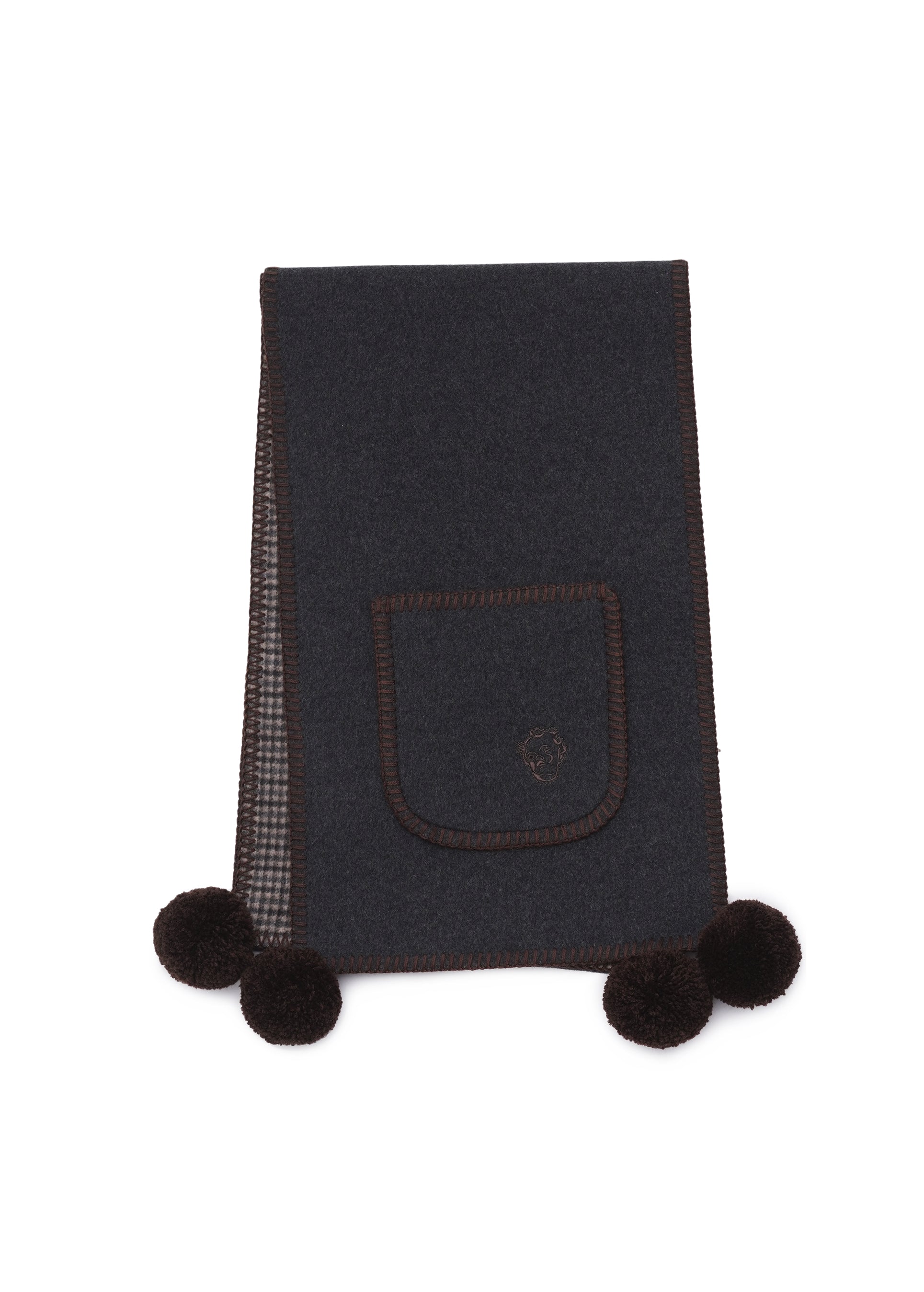 Gunia кашеміровий шарф темно-сірий