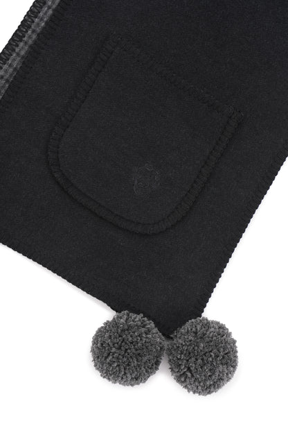 GUNIA Cashmere Scarf in Dark-Grey