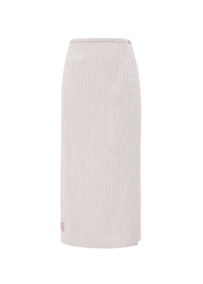 Спідниця із запахом смугаста