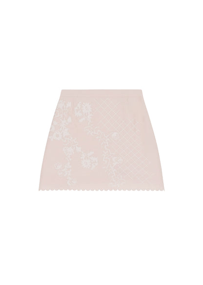 Спідниця з вишивкою Тин рожева