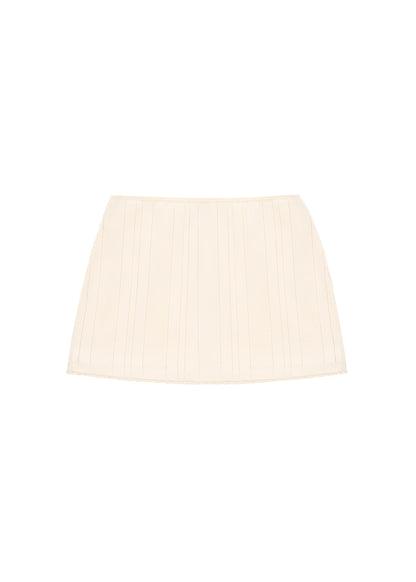 Textured Skirt in Milk
