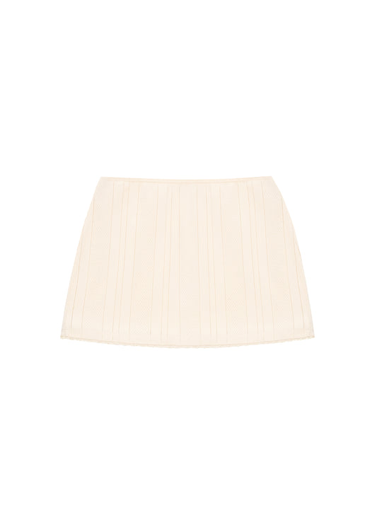 Textured Skirt in Milk