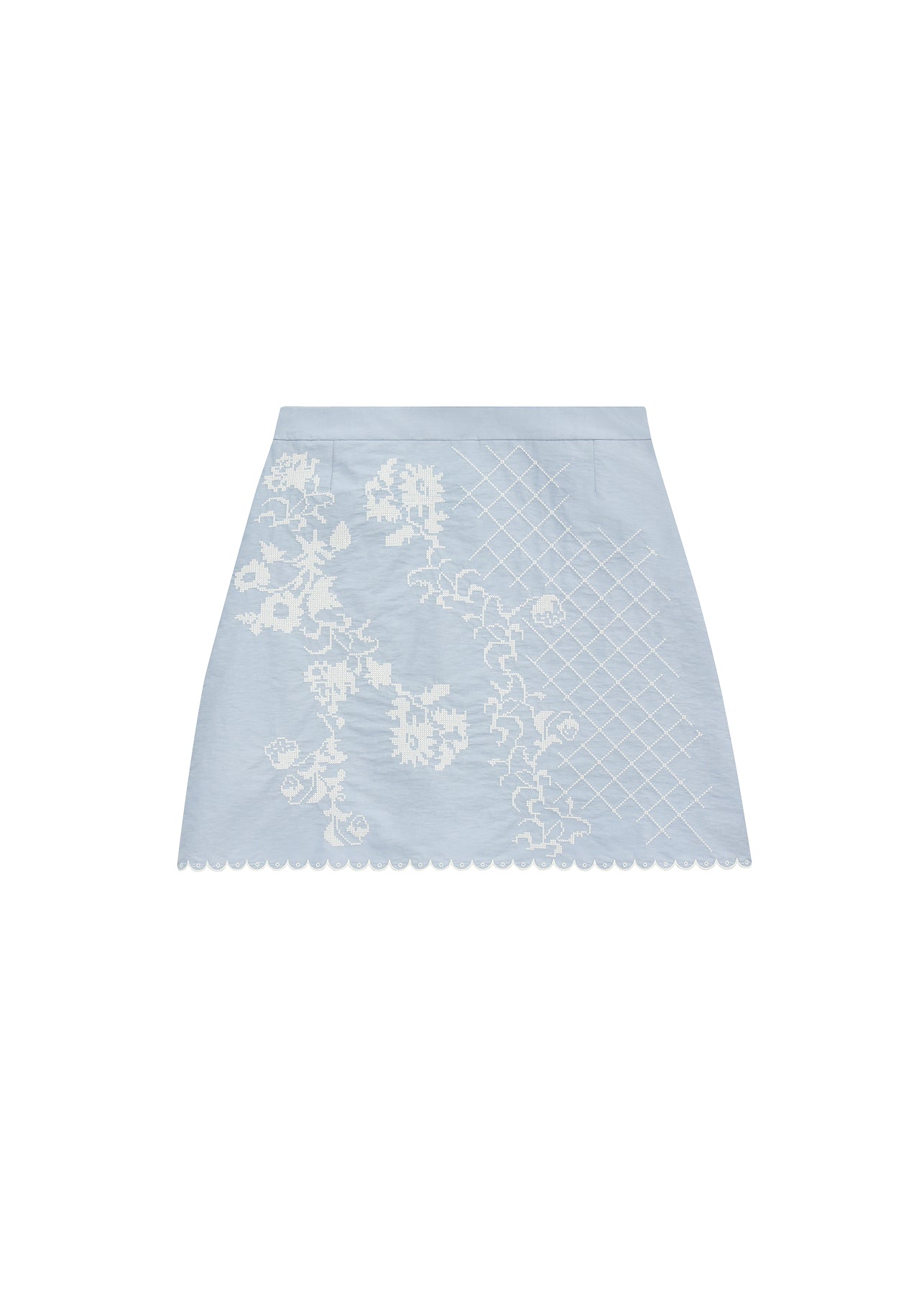 Спідниця з вишивкою Тин блакитна slide 1