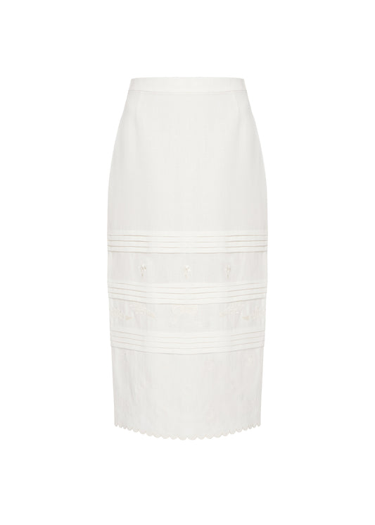 Vilena Skirt in Milk