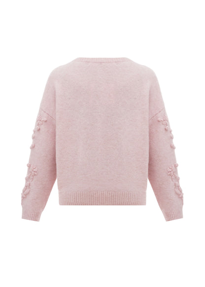 Flowers Sweater in Pink