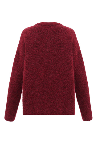 Squill Cardigan in Burgundy