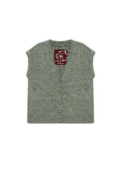 Mélange Button Up Vest