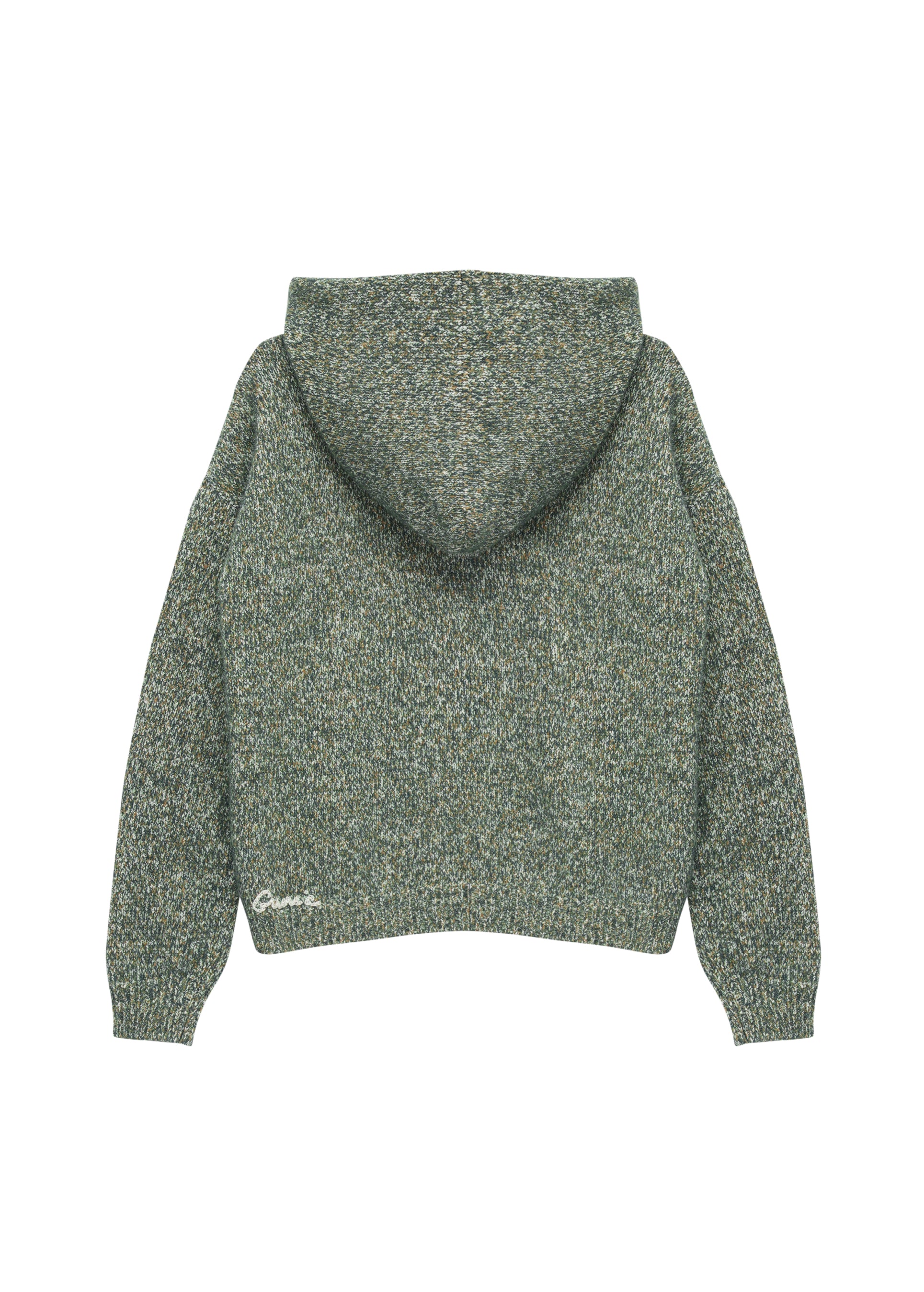 Кофта меланжева зелена фото