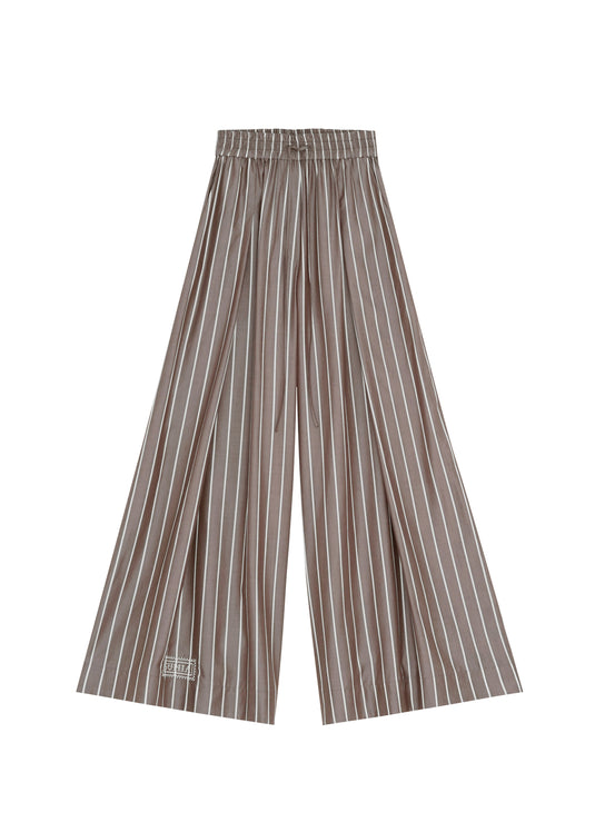 Palazzo Trousers in Dark Stripes