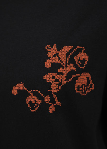 Вишита футболка GUNIA трикотажна чорна
