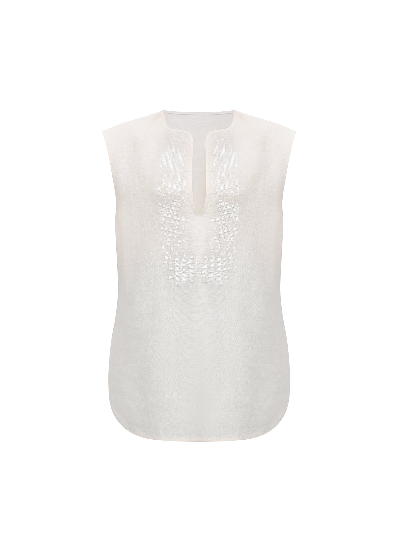 Embroidered Drop Vest