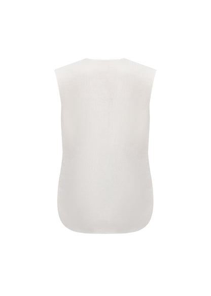 Embroidered Drop Vest