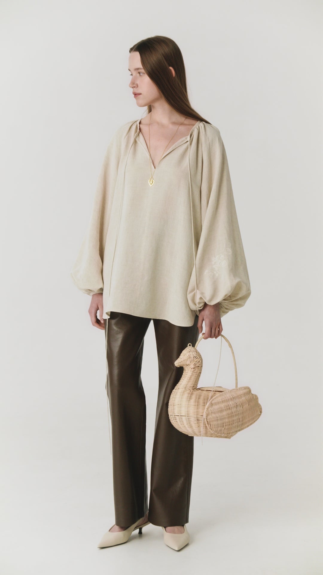 Сорочка Єва лляна фото